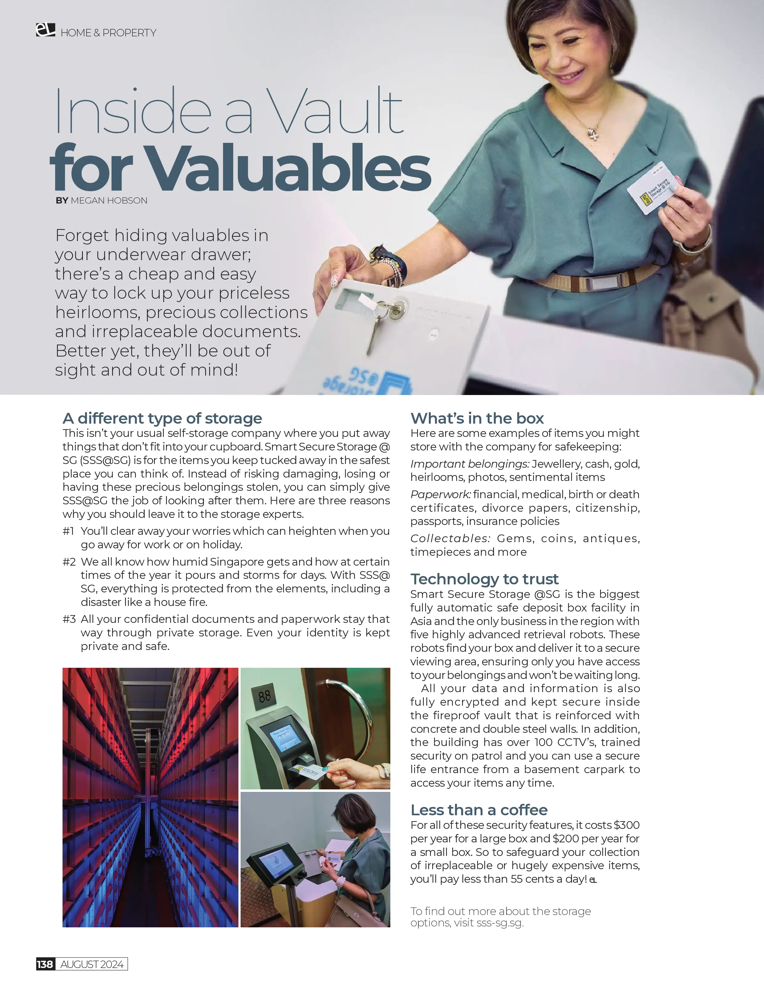 Smart Secure Storage - Inside a Vault