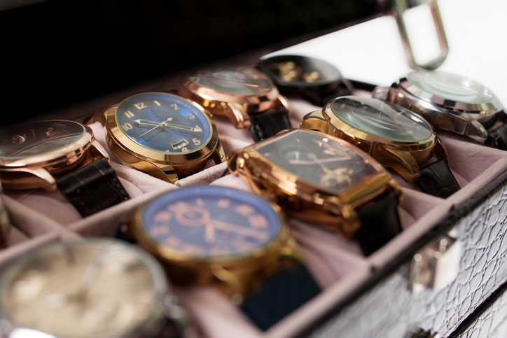 Photo: Display of luxury watches