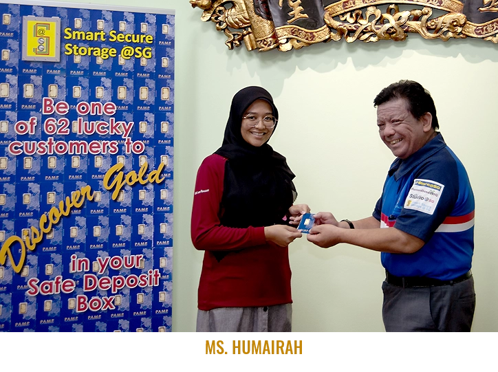 2nd winner of SSS@SG Discover Gold promotion